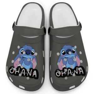 Cute Ohana Stitch True Sage Clogs For Kids And Adults