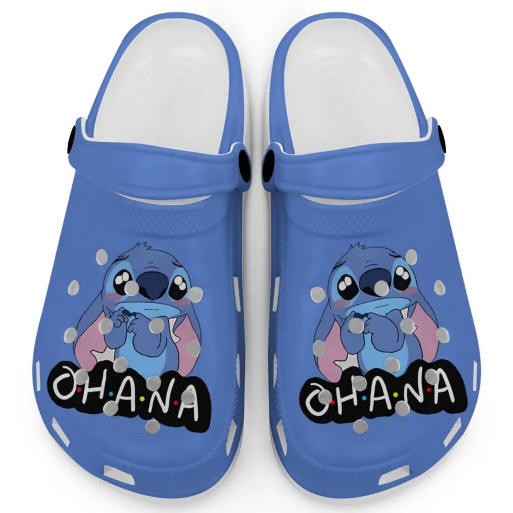 Cute Ohana Stitch Perriwwinkle Clogs For Kids And Adults Cute Ohana Stitch Perriwwinkle Clogs For Kids And Adults