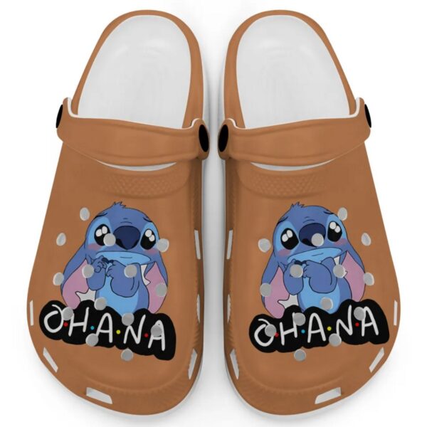 Cute Ohana Stitch Yam Clogs For Kids And Adults