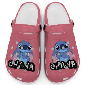 Cute Ohana Stitch Watermelon Clogs For Kids And Adults
