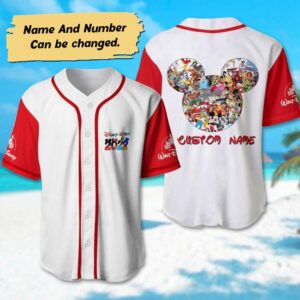 Custom Mickey & Friends Baseball Jersey - Mickey Collection Team - Magic Kingdom Basketball - Perfect Gift for Kids & Adults