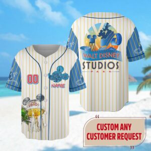 Custom Parc Walt Studios Baseball Jersey - Mickey Mouse Team Shirt