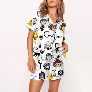 Women’s Coraline Print Pajama Set Gift for Women