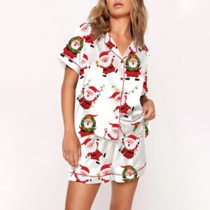 Women’s Christmas Santa Pajama Set Gift for Women