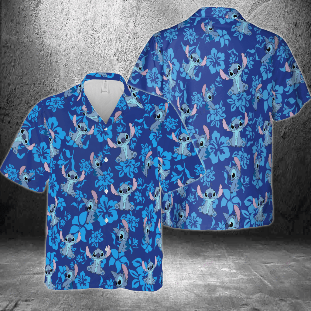 Stitch Hawaiian 3D Shirt Gift for Men Women Stitch Hawaiian 3D Shirt Gift for Men Women