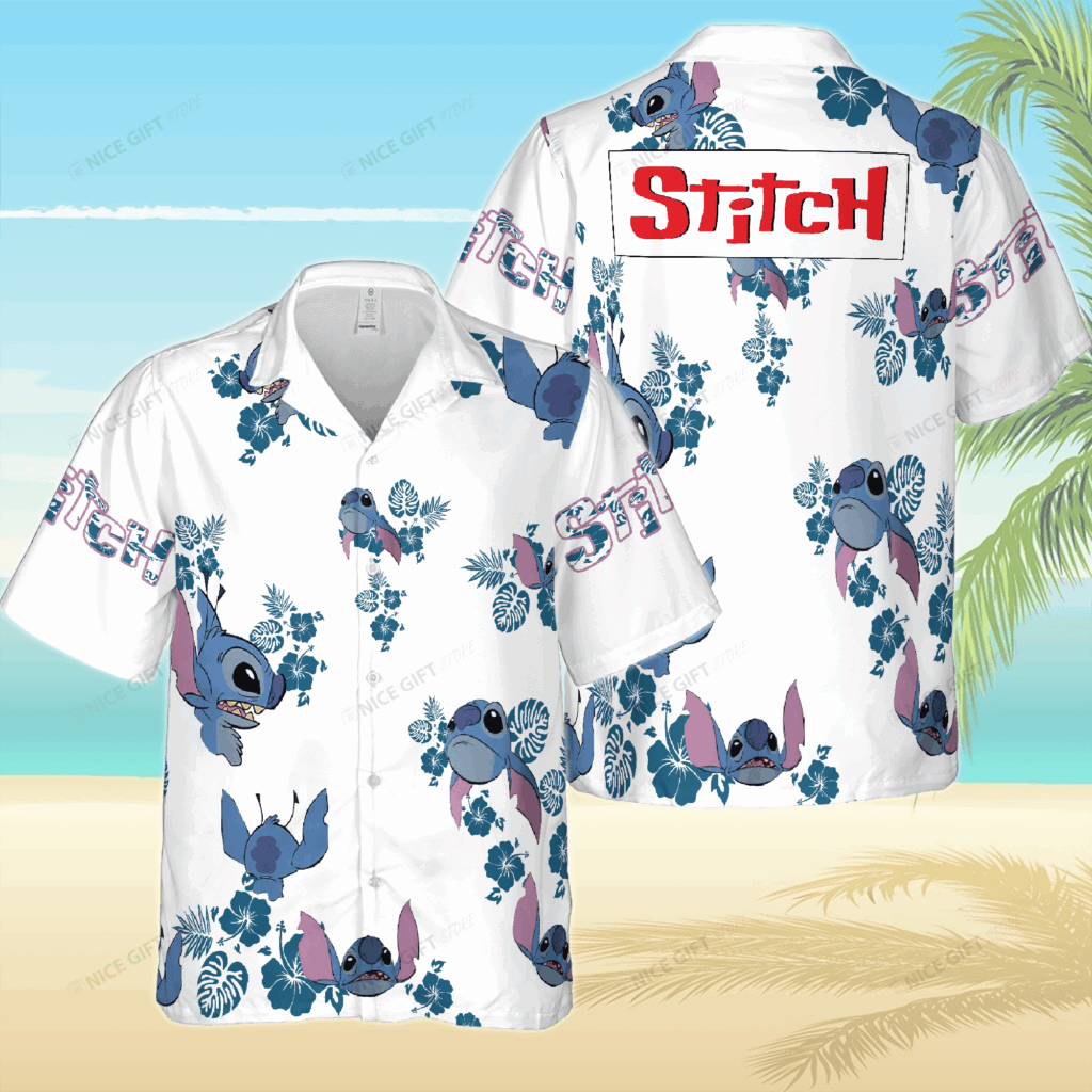 Stitch Hawaiian 3D Shirt Gift for Men Women Stitch Hawaiian 3D Shirt Gift for Men Women