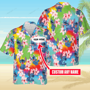 Stitch Personalized Hawaiian 3D Shirt Gift for Men Women