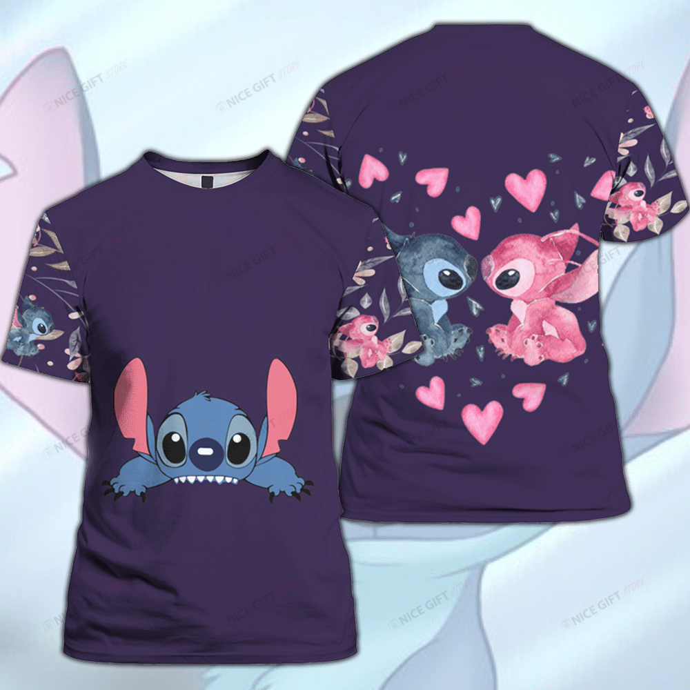 Get Trendy with Stitch 3D T-shirt: All Over Print Shirt for Men and Women Get Trendy with Stitch 3D T-shirt: All Over Print Shirt for Men and Women