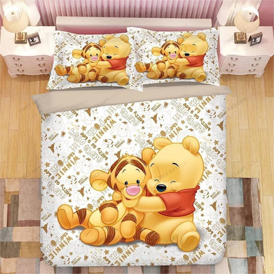 Winnie The Pooh Tigger Bedding Set Gift for Men Women Home Decor Winnie The Pooh Tigger Bedding Set Gift for Men Women Home Decor