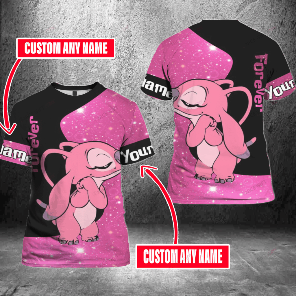 Forever Personalized 3D T-shirt: Stitch Valentine s Day All Over Print Shirt for Men & Women Forever Personalized 3D T-shirt: Stitch Valentine s Day All Over Print Shirt for Men & Women