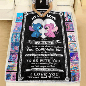 Stitch My Only Love Fleece Blanket Gift for Men Women