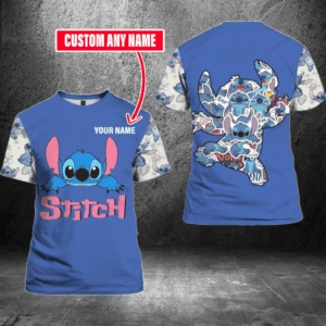 Stitch Personalized 3D T-Shirt: Trendy All Over Print Shirt for Men & Women