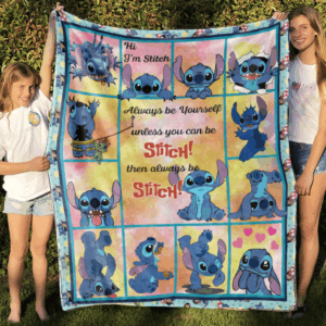 Stitch Fleece Blanket Gift for Men Women
