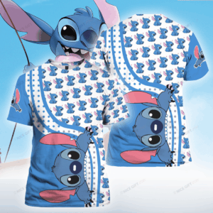 Stitch 3D T-Shirt: Trendy All Over Print Shirt for Men and Women