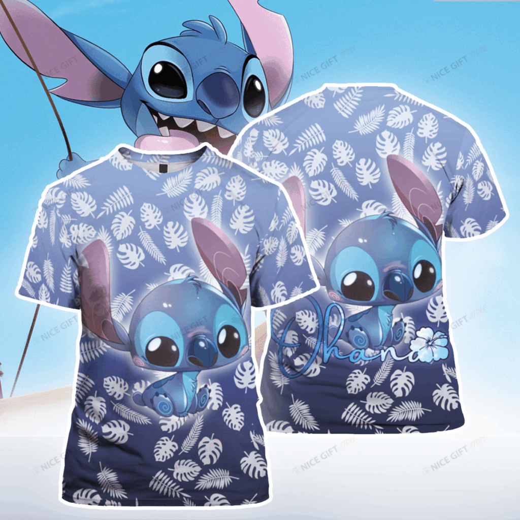 Stitch Ohana 3D T-Shirt: All-Over Print Shirt for Men and Women – Vibrant and Unique Design! Stitch Ohana 3D T-Shirt: All-Over Print Shirt for Men and Women – Vibrant and Unique Design!