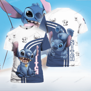 Stylish Stitch 3D T-Shirt: All-Over Print Shirt for Men and Women