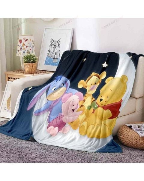 Winnie The Pooh Fleece Blanket -I3A4 Winnie The Pooh Fleece Blanket -I3A4