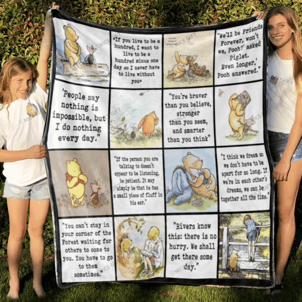 Winnie The Pooh Fleece Blanket -W6L6
