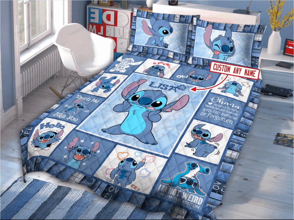 Stitch Personalized Bedding Set BES-M4D9 Stitch Personalized Bedding Set BES-M4D9