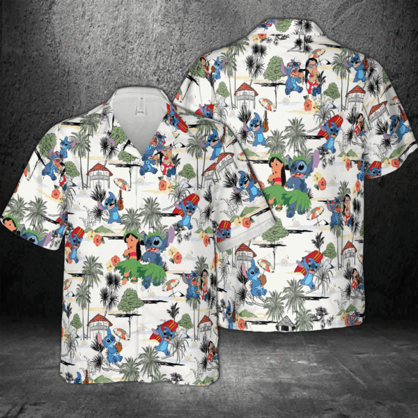 Stitch Hawaiian 3D Shirt Gift for Men Women