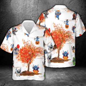 Stitch Halloween Hawaiian 3D Shirt Gift for Men Women