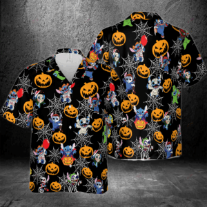 Stitch Halloween Hawaiian 3D Shirt Gift for Men Women