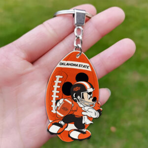 Oklahoma State Cowboys Mickey Keychain - Gift for Fans
