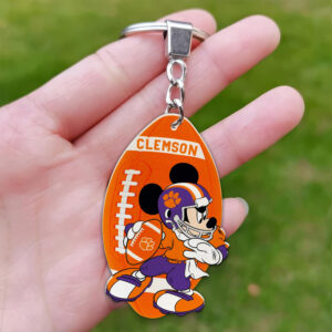 Clemson Tigers Mickey Keychain - Gift for Fans