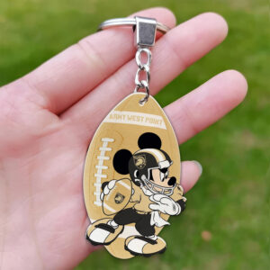 Army Black Knights Mickey Keychain - Gift for Fans