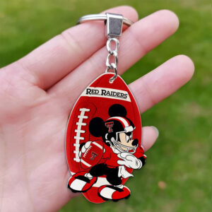 Texas Tech Red Raiders Mickey Keychain - Gift for Fans
