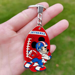 Kansas Jayhawks Mickey Keychain - Gift for Fans