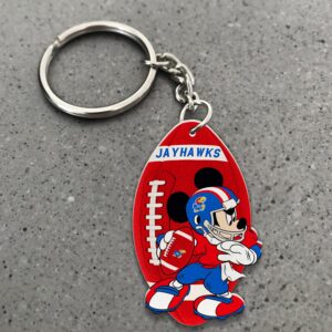 Kansas Jayhawks Mickey Keychain – Gift for Fans