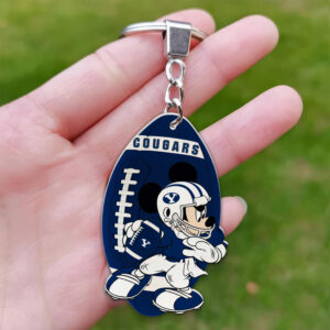BYU Cougars Mickey Keychain - Gift for Fans