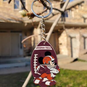 Virginia Tech Hokies Mickey Keychain – Gift for Fans