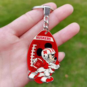 Nebraska Cornhuskers Mickey Keychain - Gift for Fans