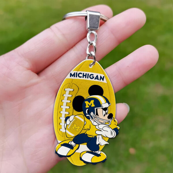 Michigan Wolverines Mickey Keychain – Gift for Fans