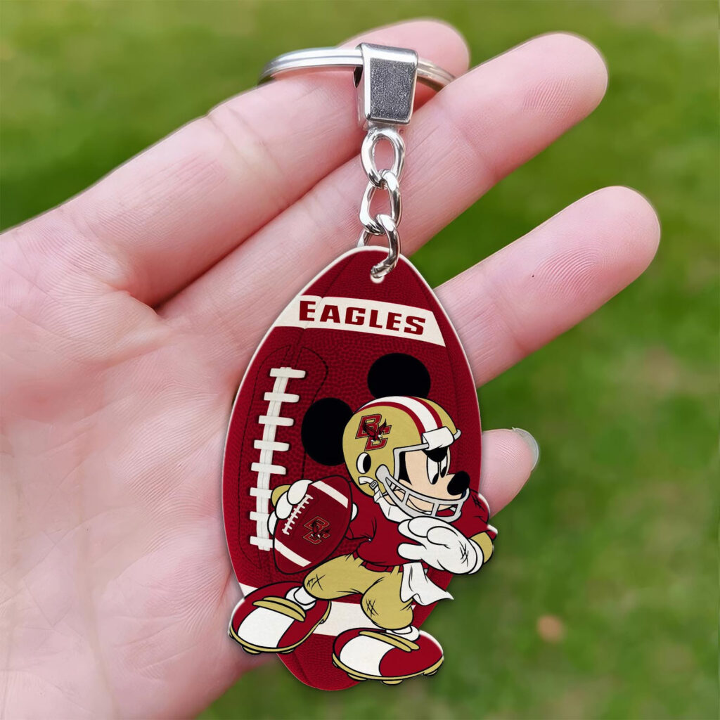 Boston College Eagles Mickey Keychain – Gift for Fans Boston College Eagles Mickey Keychain – Gift for Fans