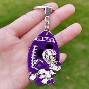 Northwestern Wildcats Mickey Keychain - Gift for Fans