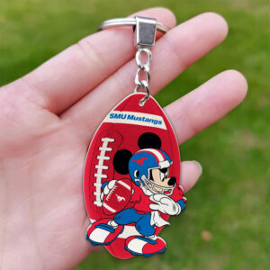 SMU Mustangs Mickey Keychain - Gift for Fans
