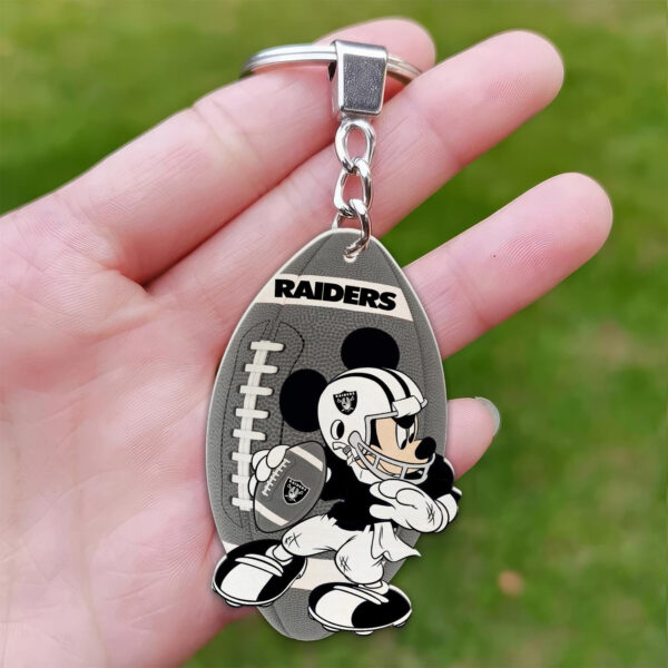 Las Vegas Raiders Mickey Keychain – Gift for Fans