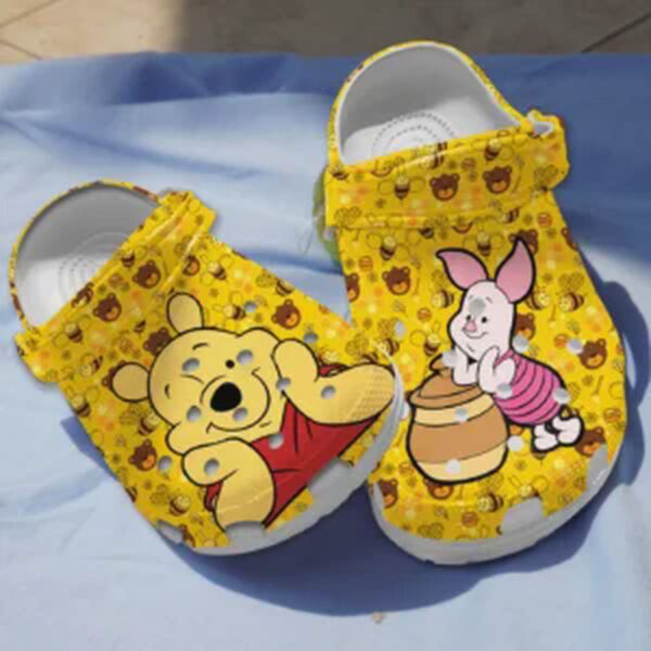 Shop Cute Winnie The Pooh and Piglet Clogs – Water-proof & Lightweight for Kids and Adults