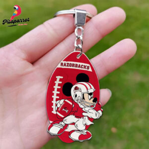 Arkansas Razorbacks Mickey Keychain - Gift for Fans