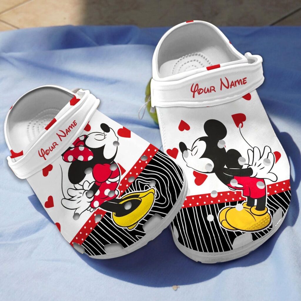 Breathable Clogs Mickey And Minnie Mouse Disney Slippers Breathable Clogs Mickey And Minnie Mouse Disney Slippers