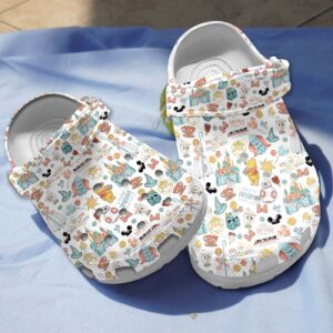 Classic And 3d Printed Mickey Mouse White Clogs For Men Women