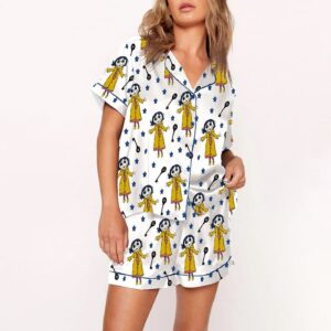 Coraline Print Pajama Set Gift for Women