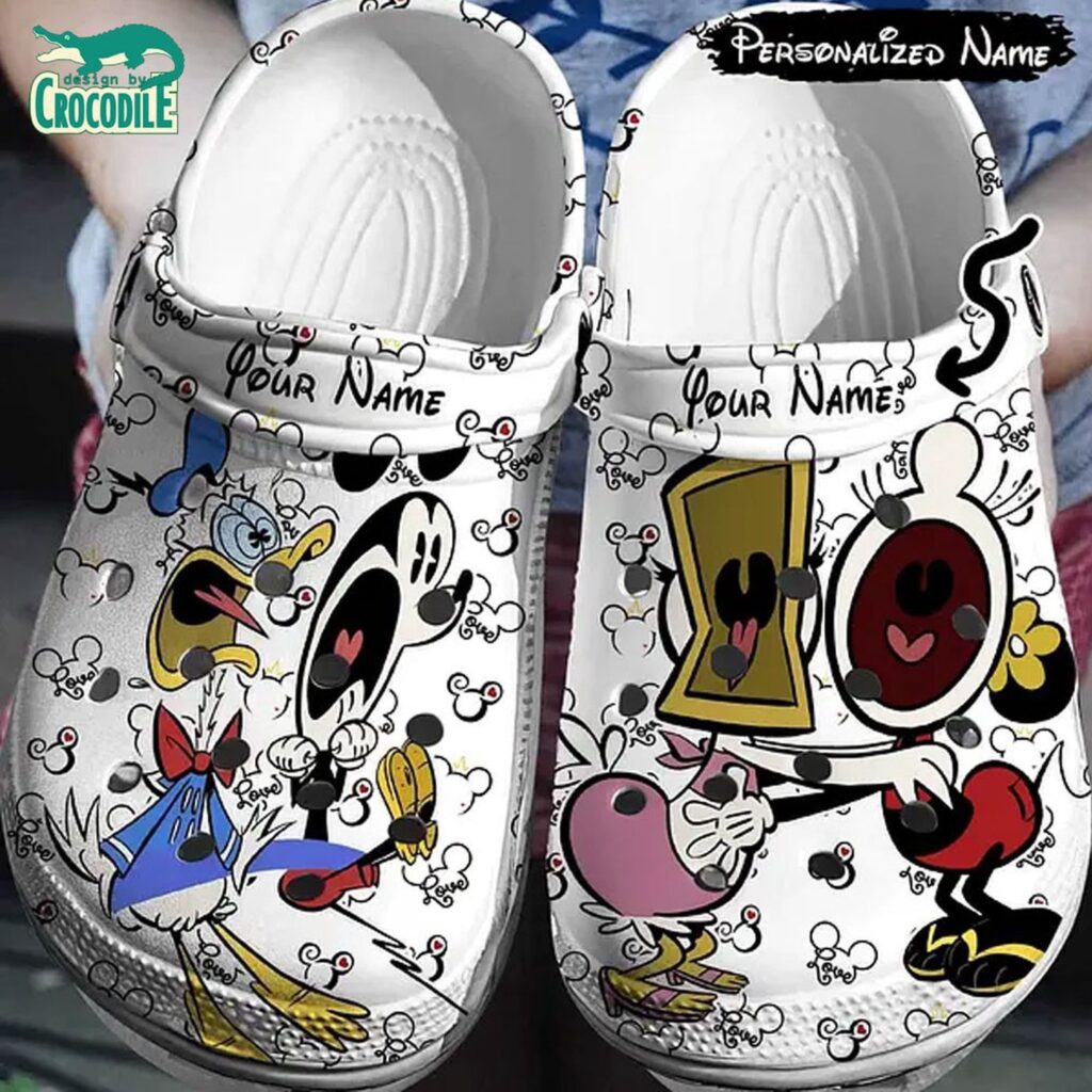 Custom Name Big Surprise Mickey And Donal Clogs For Men Women Custom Name Big Surprise Mickey And Donal Clogs For Men Women