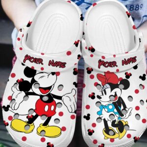 Custom Name Clogs Mickey And Minnie Clogs For Men And Women