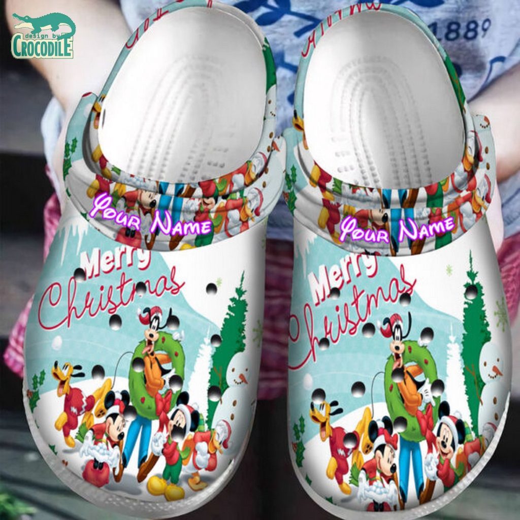 Custom Name Merry Christmas Exploration Mickey And Friends Clogs For Men Women Custom Name Merry Christmas Exploration Mickey And Friends Clogs For Men Women