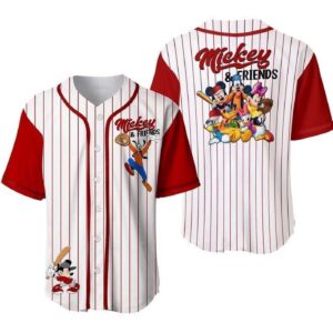 Personalized Mickey Minnie Disney Baseball Jersey - Perfect Gift for Fans