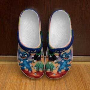 Custome Name Lilo And Stitch Haiwaii Travel Clogs For Kids & Adults